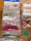 Lot Of Vintage Sequins Beads Findings For Felt Applique Sequin Ornaments Pins