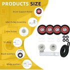 4392067 Dryer Repair Kit Belt Rollers   Idler For Whirlpool Kenmore Maytag Duet
