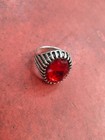 Queen Succubus Ring  Red Gemstone  Metaphysical Vessel