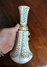 Antique 19thc Large Worcester Grainger Porcelain Reticulated Filigree Vase