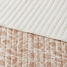 Threshold Cotton Voile Quilt Tonal Floral Midweight Oeko-tex  Ivory camel  King