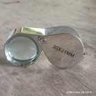 Triplet Jeweler s Loupe Vintage Bausch Lomb Coddington Pocket Eye Magnifier Dual