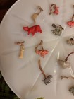 Vintage Cracker Jack Prize Charms Lot- Dog  Gun  Donkey  Lion  Duck And More