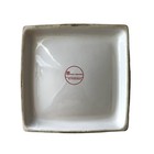 Skol Ceramic Ashtray White Black Gold Red Excellent Castle Associates