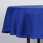 Royal Blue 90  Round Polyester Tablecloth Party Reception Dinner Decorations
