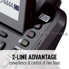 Panasonic Kx-tg9581b 2-line  Phone  With 1 Cored Base Unit   1 Cordless Handset