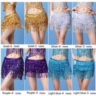 Belly Dance Hip Skirt Wrap Tassel Sequin Hip Scarf Belt Carnival Party Costume
