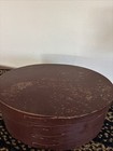 Vintage Shaker Bentwood Oval 4 Finger Sewing Box Primitive 