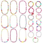  22 Pcs Toddler Costume Jewelry Gift Princess Necklace Bracelet Set Girls Play 