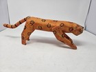 Early Oaxacan Alebrije Jaguar Hand-carved Orange  Alejibre Folk Art