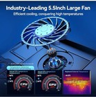 Llano V12 Rgb Laptop Cooling Pad  Fits 15 6 -21   Lcd  Variable Speed - Black