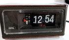 Vtg Copal Flip Number Alarm Clock Model Rp-162 Wood Grain Japan Rare Works