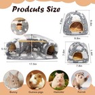 3pcs Guinea Pig Tunnel Set Washable Hideouts For Hamster Chinchilla Bunny