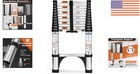 Multi-purpose 12 5 Ft Extension Ladder - 330 Lbs Capacity  Lightweight Design