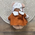 Russ Pilgrim Pig Plush 8  Vintage Stuffed Animal 1984