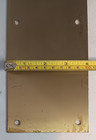 Pair Of Vintage 16 In  Brass Door Push Plates Patina 16  X 4 