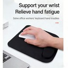 Ergonomic Gaming Mouse Pad With Memory Foam Wrist Rest Large Non-slip Black