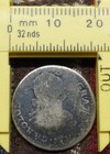 Peru 89 6  Silver 1-real Coin  Carolus charles  Ij Mint Mark  Unreadable Date