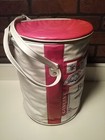 Vintage Budweiser Beer Vinyl Zipper Can Cooler As Is Rare