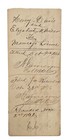 Antique 1866 Marriage License Hunt County Texas Embossed Seal Hand Written