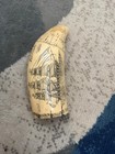 Scrimshaw Replica Resin Whale Tooth W  Sailing Ship   Figure Engraving