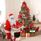 Christmas Santa Sack  Large Canvas Gift Bag With Drawstring  Reusable Personaliz