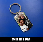 Personalized Keychain Gift Set For Boyfriend Christmas Card With Photo Keychain