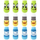 4pcs Non-slip Dog Socks Cute Breathable Small Dogs Puppies Indoor Paw Protector