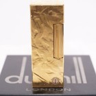 Dunhill Lighter Gold Plate Silk Moire Pattern_ultrasonically Cleaned