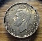 1942 Sixpence Great Britain - Actual Silver Coin Shown - Free Shipping Inf187