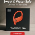 Powerbeats Pro By Dr  Dre Wireless Bluetooth Headphones New Box Pack Lava Red