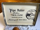 Antique Vintage Mid Century Mcm Twin-flow Aluminum Tobacco Pipe 4 Briar Bowls