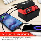 Dual Usb Ports Phone Charger For Milwaukee M-18 18v-20v Li-ion Battery Adapter