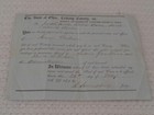 1852 Licking County Ohio Probate Signed Judge Humphrey Antique Document