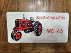 Vintage Raised Image Tractor Magnet - Alice Chalmers W D - 45 -12-1 8  X 6-1 8 