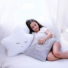Perfectto Set Of 2 Decorative Pillows For Girls Boys  Toddler Kids Room  Whit   