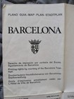 Barcelona  Spain 1971 Tourist Guide City Street Map 24 1 4  X 18 