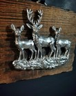 Vintage Rustic 3d Deer Wood Wall Plaque Cabin Lodge Decor 5x6 Ready To Hang