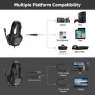 3 5mm Gaming Headset Mic Rgb Led Wired Stereo Surround Headphones For Pc Ps4 X-1