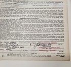 Vintage Signed Contract Bill Haley s Comets 1987 John Lane  Al Rappa Oldies