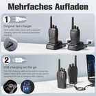 Long Range 100 Mile Walkie Talkie Two Way Radio Charge Headset Waterproof 4 Pack