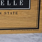 Authentic Vtg Wine Advertising Sign Wood Washington Chateau St Michelle 1980s