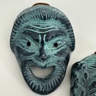 Greek Theatrical Masks Mini Wall Hanging - Vintage Pair