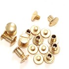 10 Pack 1 2  Brass Chicago Screws-leather Fastener-binding Post