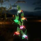 Solar Wind Chimes Lights Led Color Changing Hanging Hummingbird Ball Garden Lamp