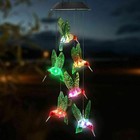 Solar Wind Chimes Lights Led Color Changing Hanging Lamp Garden Home Decor Gifts