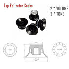 4 Guitar Speed Control Knob Volume Tone Top Hat Bell Knob For Epiphone Gibson Lp