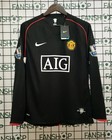 Manchester United 2007 2008 Black Long Sleeve Away Jersey - Cristiano Ronaldo  7