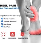 Gel Heel Cups For Heel Pain Relief     Shock Absorbing Silicone Inserts For