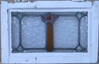 Abstract Old English Leaded Stained Glass Window 18 75  X 12 
